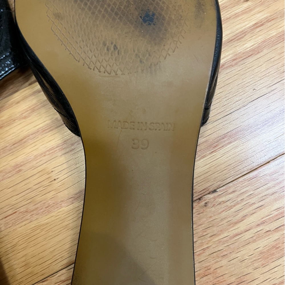 L’Intervalle Black Patent Leather Mule Sandal - Picture 8 of 10